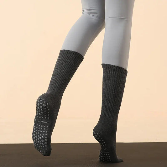 Long Tube Yoga and Pilates Socks for Autumn and Winter